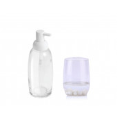 ZBOSP-C199 SIVI SABUNLUK VE DİŞ FIRÇALIK 2 Lİ BANYO SETİ BONCUKLU thumbnail 2