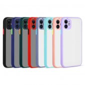Apple iPhone 11 Kılıf Zore Hux Düğme ve Kapak Zıt Renk Kılıf - 10