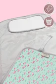 Anne Bebek Bakım Örtüsü Alez Yenidoğan Alt Açma Değiştirme Flamingo Organizer Ped Minder ÇiftTaraflı thumbnail 3