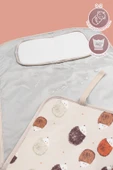 Anne Bebek Bakım Örtüsü Alez Yenidoğan Alt Açma Değiştirme Urcin Organizer Pedi Minderi Çift Taraflı thumbnail 3