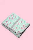 Anne Bebek Bakım Örtüsü Alez Yenidoğan Alt Açma Değiştirme Flamingo Organizer Ped Minder ÇiftTaraflı thumbnail 1