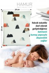 Anne Bebek Bakım Çantası Yenidoğan Alt Açma Değiştirme Düzenleyici Çantası Organizer Poyraz - 7