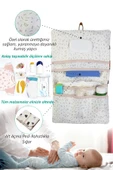 Anne Bebek Bakım Çantası Yenidoğan Alt Açma Değiştirme Düzenleyici Çantası Organizer Poyraz thumbnail 6