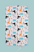 Anne Bebek Bakım Örtüsü Yenidoğan Alt Açma Değiştirme Animal Organizer Pedi Minderi Çift Taraflı thumbnail 7