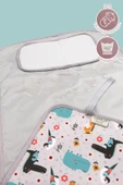 Anne Bebek Bakım Örtüsü Yenidoğan Alt Açma Değiştirme Animal Organizer Pedi Minderi Çift Taraflı thumbnail 3