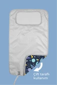 Anne Bebek Bakım Örtüsü Alez Yenidoğan Alt Açma Değiştirme Space Organizer Pedi Minderi Çift Taraflı thumbnail 4