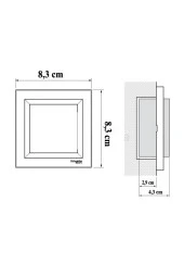 Schneider Asfora Antrasit 3 ' lü Anahtar - Çerçeve Dahildir thumbnail 6