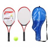 Buffer Çocuk Tenis Raketi Seti 21 Inç 2 Raket 1 Top Çantalı Set - 3