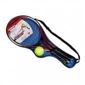 Werkon Çocuk Tenis Raketi Seti 21 Inç 2 Raket 1 Top Çantalı Set - 5