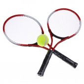 Buffer Çocuk Tenis Raketi Seti 21 Inç 2 Raket 1 Top Çantalı Set - 7