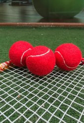 Werkon 3 Adet Antrenman Tenis Topu Kırmızı - 1