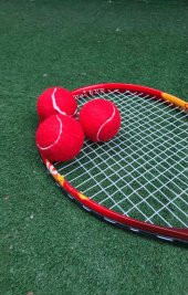 Werkon 3 Adet Antrenman Tenis Topu Kırmızı - 4