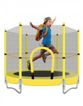 Leyaton Çocuk Trambolini Fileli Korumalı 152 Cm Kolay Kurulum Ev-Bahçe Tipi thumbnail 2