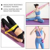 Pilates Direnç Egzersiz Bandı Squat Çalışma Lastiği 5 Li Set - 4