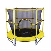 Leyaton Çocuk Trambolini Fileli Korumalı 152 Cm Kolay Kurulum Ev-Bahçe Tipi thumbnail 7