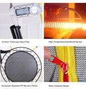 Leyaton Çocuk Trambolini Fileli Korumalı 152 Cm Kolay Kurulum Ev-Bahçe Tipi thumbnail 8