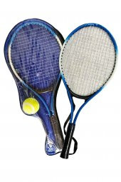 Leyaton Çocuk Tenis Raketi Seti 21 Inç 2 Raket 1 Top Çantalı Set - 3
