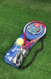 Leyaton Çocuk Tenis Raketi Seti 21 Inç 2 Raket 1 Top Çantalı Set - 6