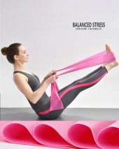 Pilates Bandı Tam Sert 120 x 7.5 Cm Egzersiz Direnç Lastiği - 1