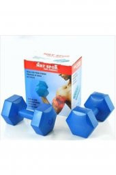 MRT SPORT 10kg Çift Ucuz Plastik Kaplı Dambıl Seti 10x2 - 1