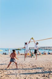 Leyaton Voleybol Filesi Telli Voleybol Ağı Üst Bantlı 2mm-15x15cm Göz - 3
