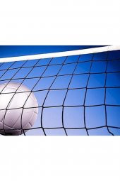 Leyaton Voleybol Filesi Telli Voleybol Ağı Üst Bantlı 2mm-15x15cm Göz - 4