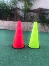 12li 40 cm Delikli Antrenman Hunisi Kauçuk Taban Huni - 3