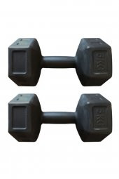 Dambıl Seti 5 Kg X 2 Adet 10 Kg Ağırlık Seti Siyah Cntr00203 - 2