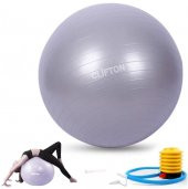 Clifton 65 Cm Fitilli Pilates Topu Ve Pompa Seti Plates Denge Yoga Spor Egzersiz Top - 1