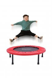 Leyaton 92 Cm Deluxe Trampolin Kırmızı (36 Inç Trambolin) Çocuk Trambolini - 1