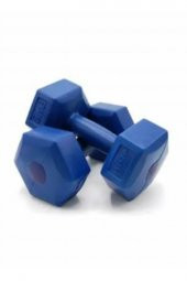 Mrt Spor Dambıl 2 Kg X 2 Adet Deluxe Pvc Kaplama Plastik Dumbell 1 Çift Dm2 - 1