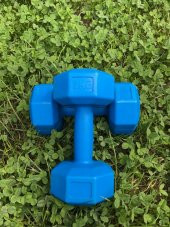Leyaton Dambıl Seti Köseli Vınyl 2 kg Ağırlık Seti 2 Kg x 2 Adet  4 Kg - 1