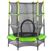 Leyaton Çocuk Trambolini Fileli Trambolin 120 Cm Çap Yeşil - 1