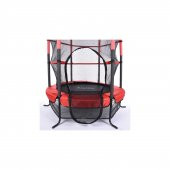 Leyaton Çocuk Trambolini Fileli Trambolin 120 Cm Çap Kırmızı - 4