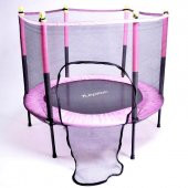 Leyaton Fileli Korumalı 140 Cm Çocuk Trampolini 55 İnç Trambolin - 5