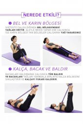 Body Trimmer Vücut Şekillendirici Egzersiz Karın El Ayak Direnç Lastiği - 3
