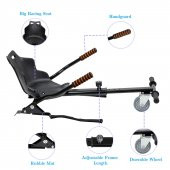 Hoverkart Hoverkart Go Kart 6.5 "8.5" 10 "Scooter Hoverboard için Ayarlanabilir Hover GoKart Siyah - 1