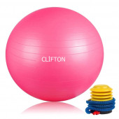 Clifton 65 cm Pilates Topu Pompa Hediyeli Asorti Fitness Pilates Spor - 1