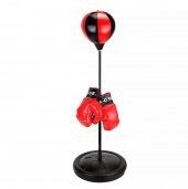 Leyaton Boks Standı 70-105 Cm Refleks Topu Boks Seti Eldiven Hediye - 3