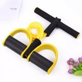 Leyaton Body Trimmer Vücut Şekillendirici Egzersiz Karın El Ayak Direnç Lastiği Orjinal 4 Lastikli Sarı - 1