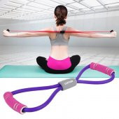 Clifton Pilates İpi Jimnastik Lastiği Egzersiz Bant Yoga Plates Lastik Spor Kondisyon Direnç Lastiği Mor - 1
