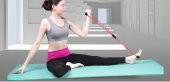 Clifton Pilates İpi Jimnastik Lastiği Egzersiz Bant Yoga Plates Lastik Spor Kondisyon Direnç Lastiği Pembe - 3