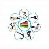 Leyaton 3lü Aerobik Bandı Latex Bant Set Pilates Yoga Lastiği - 2