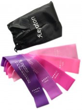 Latex Aerobik Bandı 5Li Set (NEW COLOR) Özel Çantalı - 1