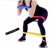 Clifton Aerobik Band Pilates Plates Yoga Fitness Squat Çalışma Lastiği Latex Egzersiz Siyah - 1