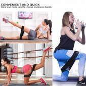 Clifton 3 Lü Farklı Dirençte Squat Bandı Hafif Orta Sert Pilates Aerobik Çalışma Lastiği Egzersiz Fitness - 5