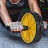 Leyaton Fitness Karın Kası Sixpack Egzersiz Tekeri Spor Aleti Sarı - 5