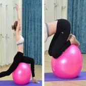 Clifton 65 cm Fitilli Pilates Topu Mavi  Pompa - 3