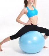 Pilates Topu 65 Cm Mavi -Top Şişirme Pompası - 1