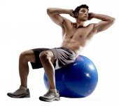 Pilates Topu 65 Cm Mavi -Top Şişirme Pompası - 3